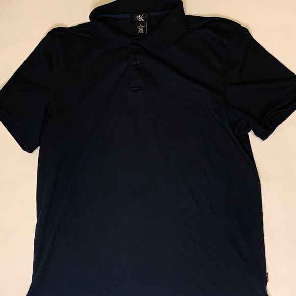 Calvin Klein Navy Polo Shirt - Picture 2 of 4